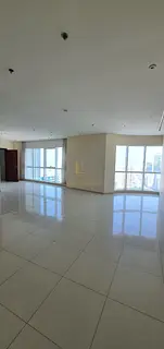 *For Rent: 3-Bedroom Apartment with Living Area in Al Khan – Features a Great Open Rear View and P