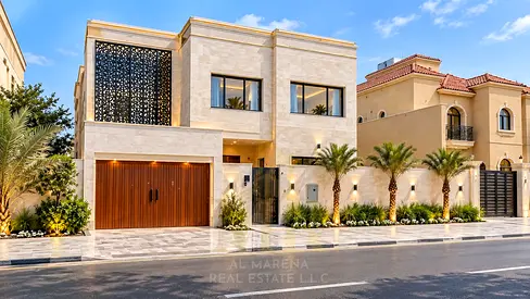 فيلا فاخرة في الروضة 2 عجمان تشطيب VIP مودرن ومسبح خاص أمام المسجد مباشرة تملك حر شامل الكهرباء والمياه
