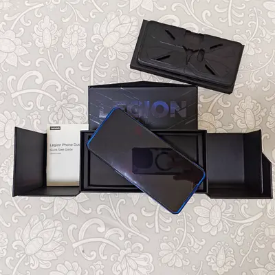 Used Lenovo legion dual phone Blue, 16GB RAM and 512 GB