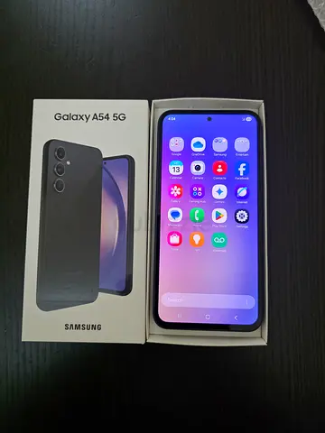 Samsung Galaxy A54 5G with Box 6Gb Ram 128Gb Storage 1physical 1esim condition 10/9.5