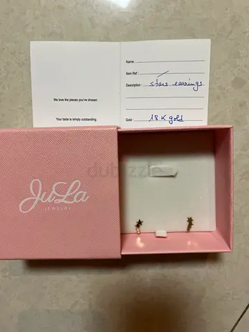 18K Gold Star Stud Earrings - JuLa Jewelry