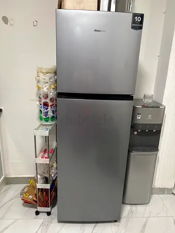 Hisense 2-Door Refrigerator in Silver - Good Condition