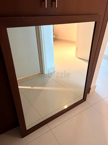 Wood Framed Mirror (100x87cm)