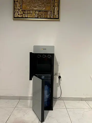 Standing water dispenser with mini fridge - good condition