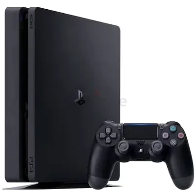 PS4 SLIM WITH 2 CONTROLLERS WITH LAST OF US REMASTERED