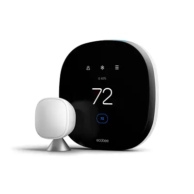 Ecobee Smart Thermostat with Room Sensor - Works with Alexa/Smart Home