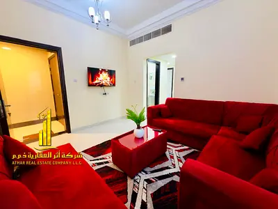 Luxury apartment (second occupancy) two bedrooms, a living room, and an open balcony. Located in Al Rawda 1, Ajman. for monthly rent