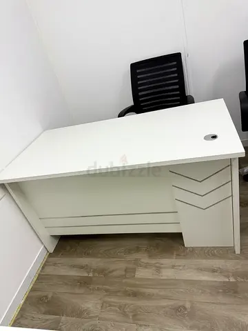 White Office Desk with Drawers - Good Condition