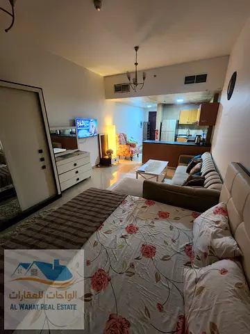 🏡 ستوديو مفروش للإيجار الشهري – عجمان 📍 النعيمية تاور C – عجمان