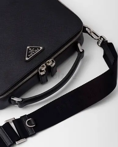 Medium Prada Brique Saffiano leather bag
