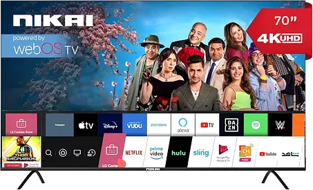 Nikai 70 Inch UHD LED WebOS Smart Tv Platinum Series,