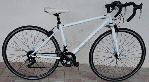 White Road/Hybrid Bike - Lightweight Frame, 21-Speed