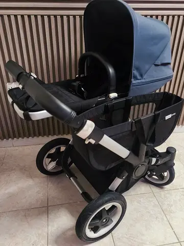 Well-kept 3-in-1 Convertible Pram Stroller with Bassinet & Seat