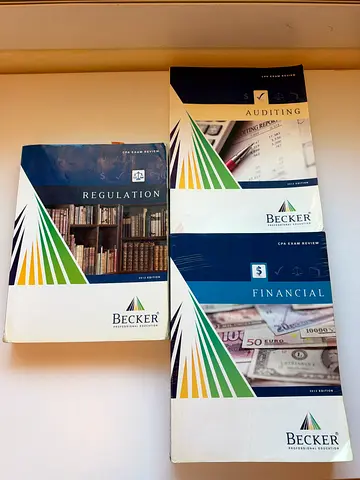 Becker CPA Exam Review Books  | Set of 3