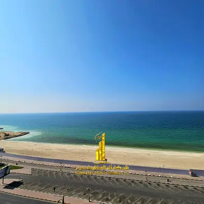 شقة غرفة وصالة اطلالة بحرية  مفروشة فرش جديد للايجار الشهرى بعجمان - الكورنيش - ابراج الريزيدنس