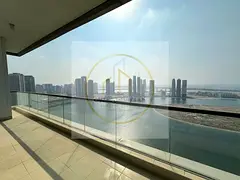 VIP 3-Bedroom Apartment for Rent in Al Khan with Direct Sea View, Large Terrace, 3 Master Bedrooms, 