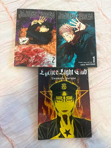 Jujutsu Kaisen Vol.1-2 and Jujutsu Kaisen Light Novel - Good Condition