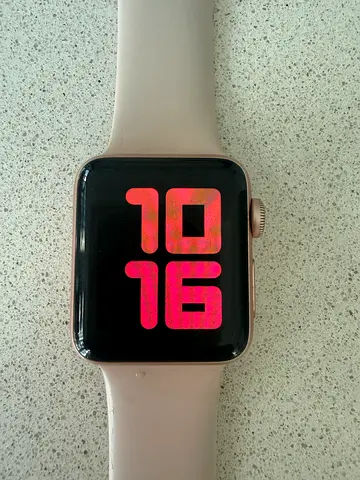 Apple Watch Series (rose gold) in great condition with pink sport band
