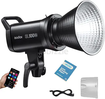 Godox SL100Bi LED Video Light 100W Bi-Color 2800K-6500K CRI96 TLCI97 Daylight Balanced Continuous Ou