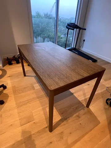 IKEA TONSTAD desk 140x75 brown oak veneer