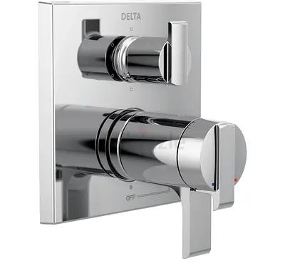 Delta chrome concealed shower mixer tap (wall-mounted) - brand new