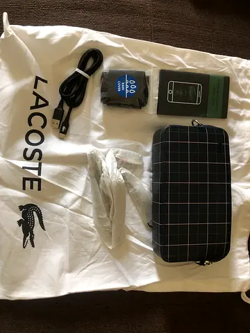 Lacoste Women’s Infini-T- Built in Inductive Charger Smartphone Pouch