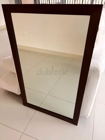 Wood Framed Mirror (100x63cm)
