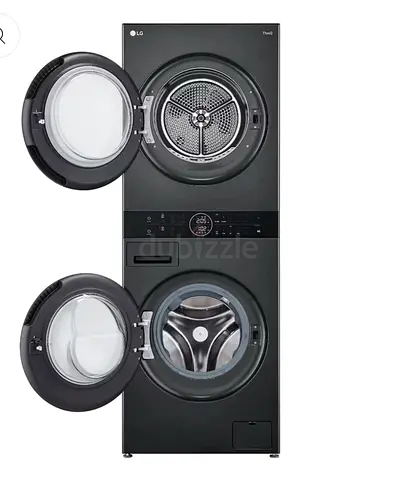 LG WashTower 12/10kg Washer Dryer Black Steel/ 1 Year Warranty