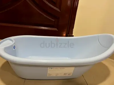 mothercare Light blue plastic baby bathtub - gently used