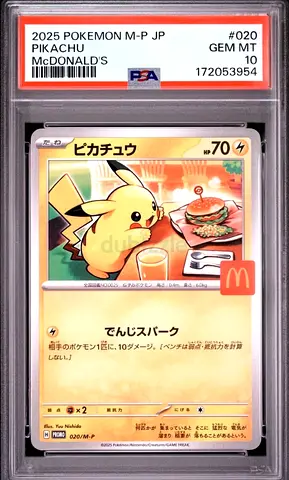 2025 McDonald's Pikachu PSA 10 - Mint Japanese Promo Pokémon Card