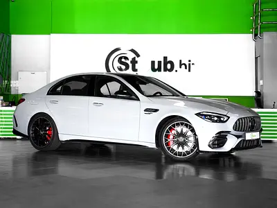 C63 S AMG E PERFORMANCE UNDER 5 YEARS SERVICE CONTRACT, 5 YEARS GARGASH WARRANTY ONLY 338KM LIKE NEW-2