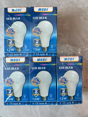 Pack of 5 Modi 12W LED Bulbs – New in Box