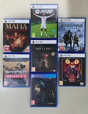 Bundle of PS5 & PS4 Games — Mixed Titles (Excellent Condition)