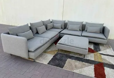 Like A brand new condition ___IKEA Sodhremn L Shape Sofa without footstool light gray color