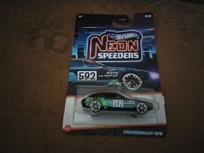 Hot Wheels Neon Speeders Volkswagen 592 die-cast car (used in package)