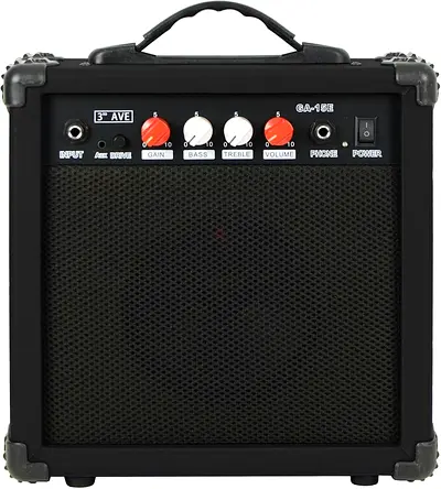 3rd Avenue 15W Guitar Practice Amplifier with Headphone Output