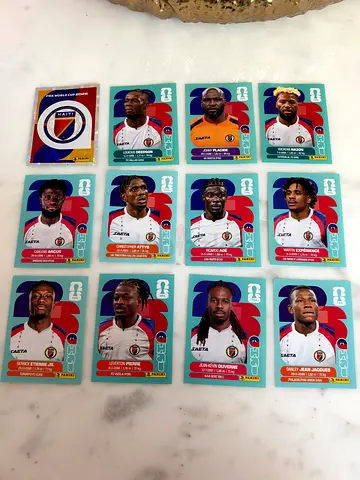 Panini Haiti team Football Trading Stickers - Player Collection