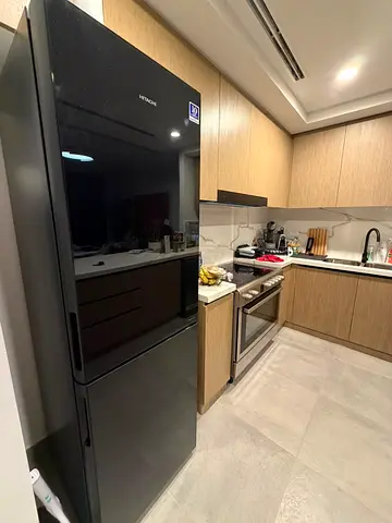 Hitachi bottom fridge black Good Working Condition
