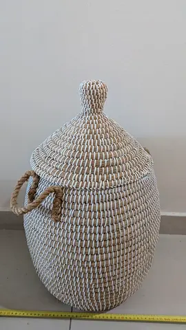 FREE – 2 Large Woven Storage Baskets with Lids
