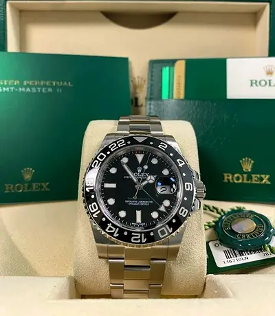 Rolex GMT MASTER II (All Black) 1:1 Clone With Box and Card