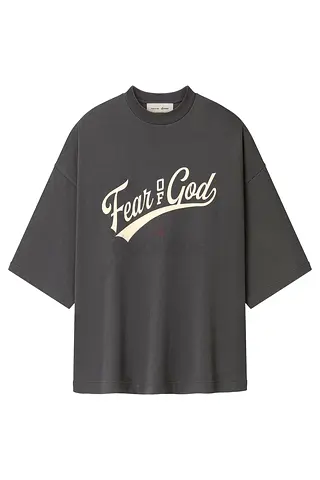 Fear of $%& oversized graphic T-shirt - charcoal, size XL