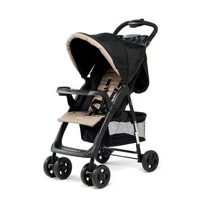 Juniors Hugo Stroller with Push Button Folding System, Metal Frame and Canopy