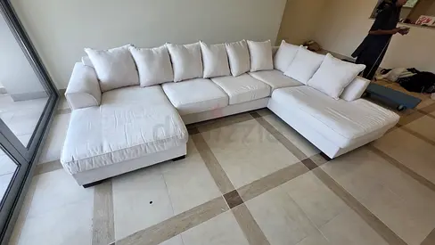 Amazing Condition The _ One Kingston Sectional U Shape Sofa Beige