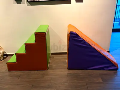 Soft Foam Climbing Stairs and Wedge Ramp for Toddlers - Excellent Condition