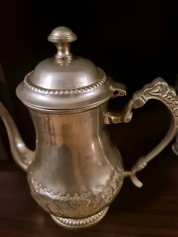 Moroccan tea pot silver