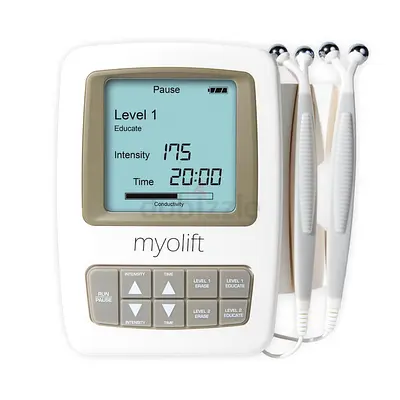 7E Wellness MyoLift Mini Microcurrent Facial Device with Dual Probes Compact