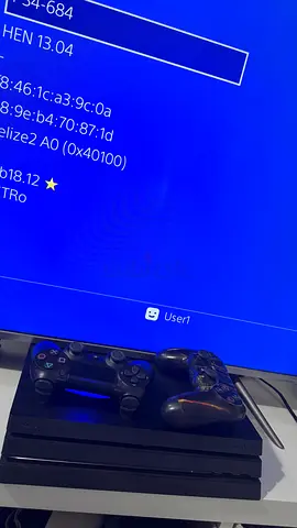 Ps4 pro Jailbreak 13.04 with games installed 2 controllers