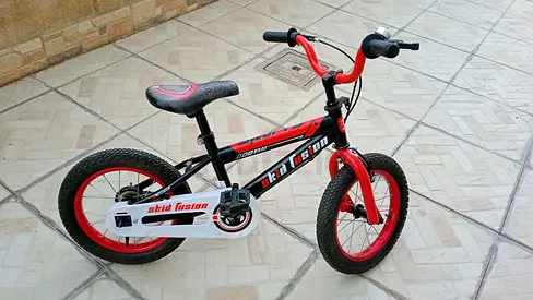 Kids 14-inch Red & Black Bicycle — Good Condition