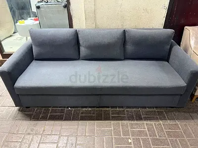 Gray 3-Seater Sofa in Good Condition — Comfortable and Compact