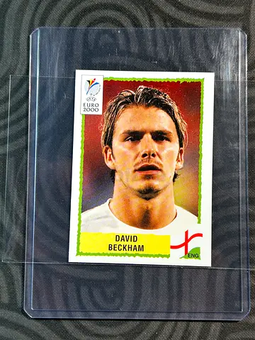 DAVID BECKHAM — PANINI EURO 2000 | VINTAGE ENGLAND STICKER